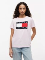 Big Flag Logo T-Shirt-Light Pink