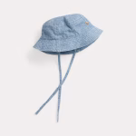 Indigo Cotton Chambray Hat- Quincy Wash