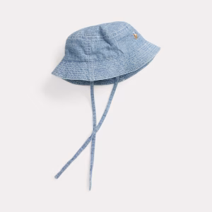 Indigo Cotton Chambray Hat- Quincy Wash