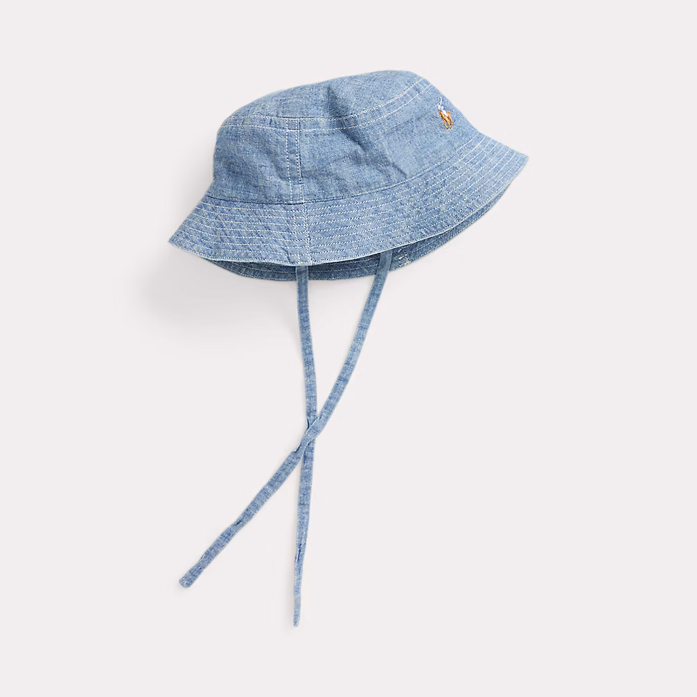 Indigo Cotton Chambray Hat- Quincy Wash