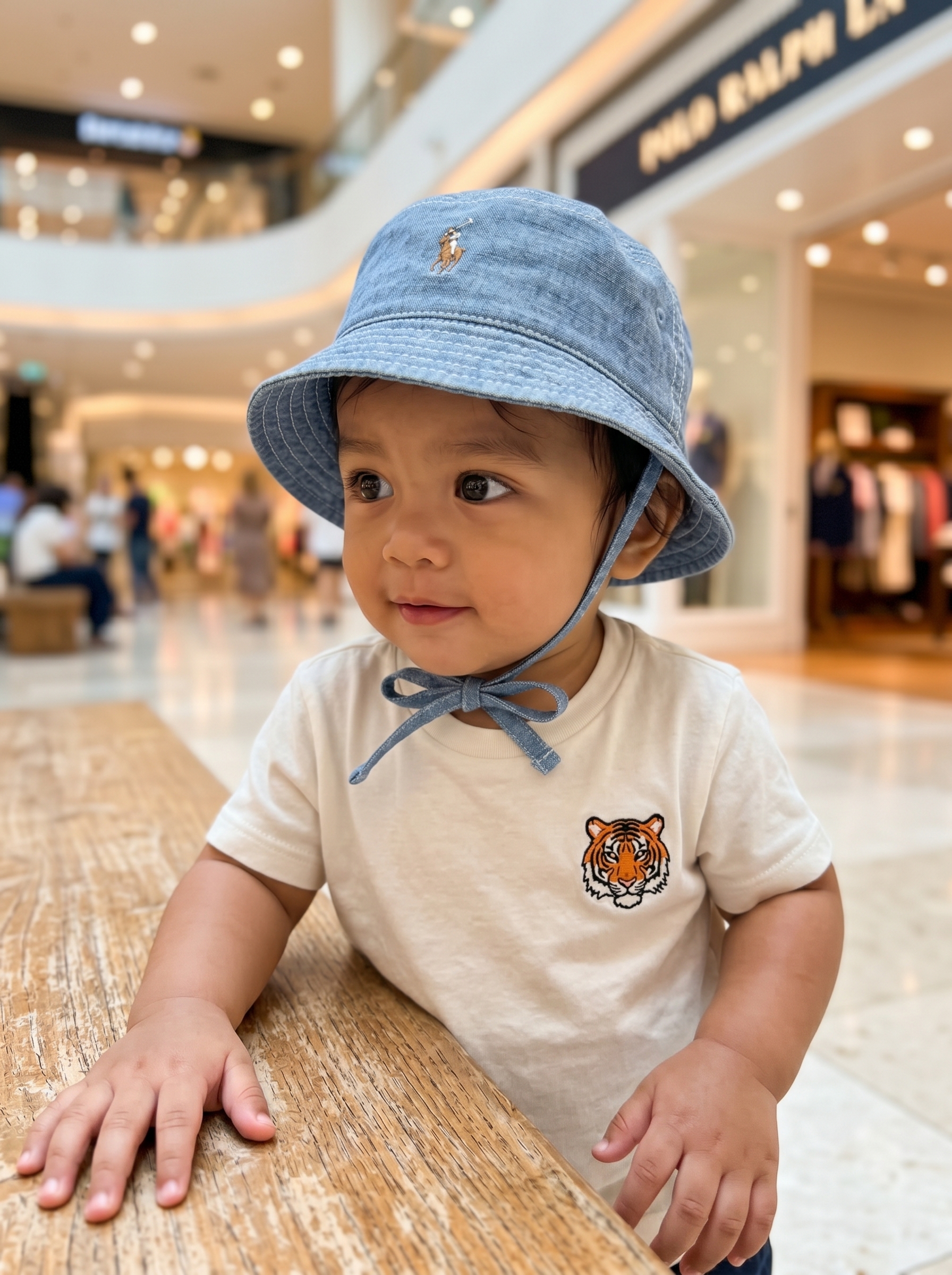 Indigo Cotton Chambray Hat- Quincy Wash - Image 2