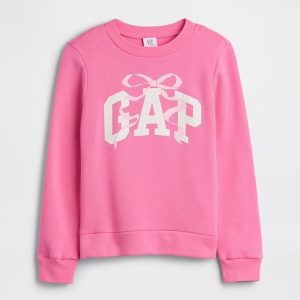 Kids Graphic Sweatshirt-Love Letter Pink
