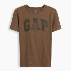 Kids Brannan Bear Gap Logo T-Shirt-Amber Wood Brown
