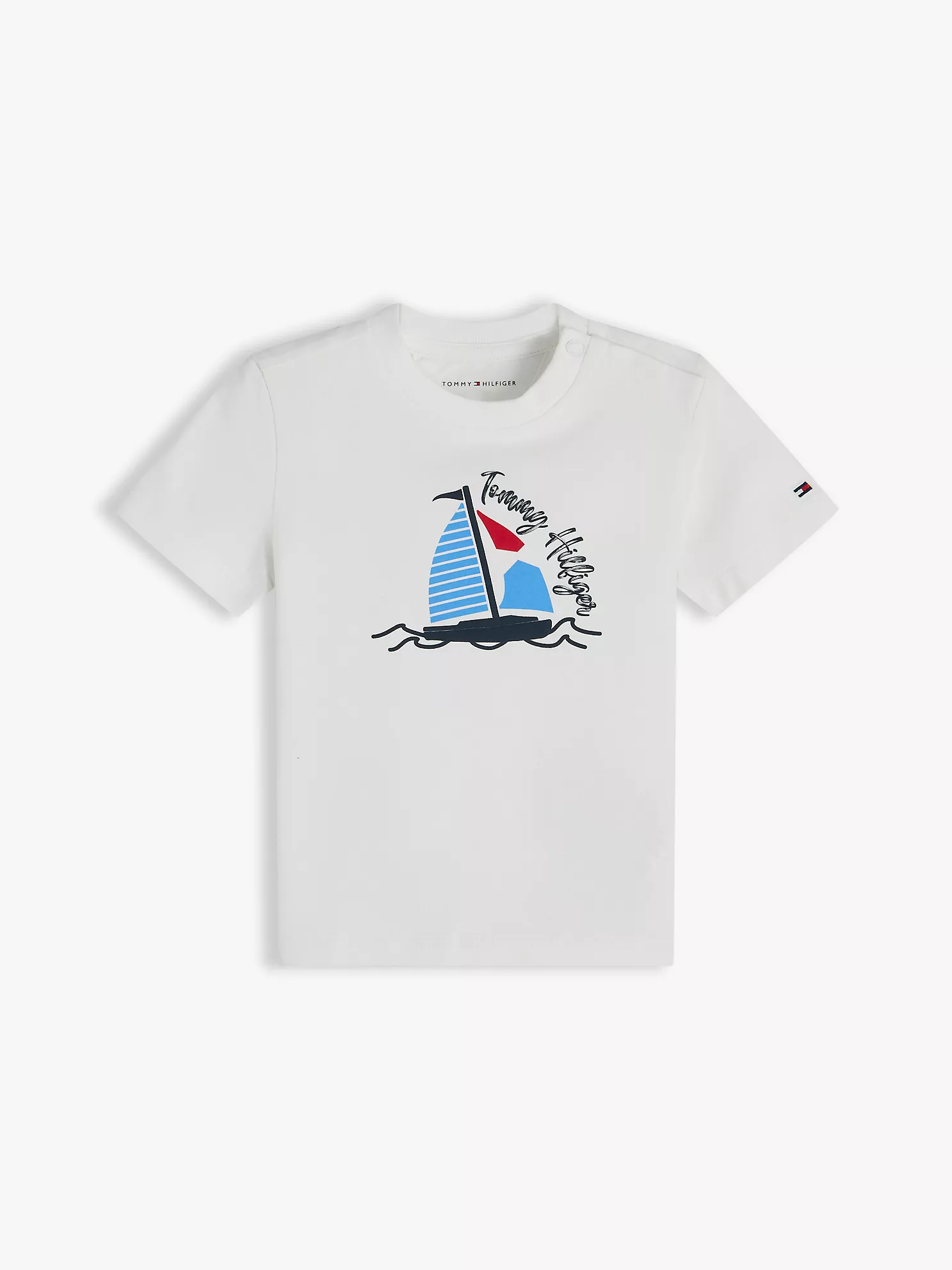 Babies' Sailing Logo T-Shirt-White