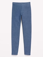 French-Terry Leggings for Girls-Medium Wash