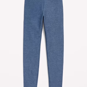 French-Terry Leggings for Girls-Medium Wash