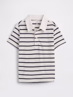 babyGap Stripe Rugby Polo Shirt-New Off White Black