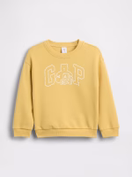 babyGap Brannan Bear Logo Sweatshirt- French Almond Yellow Abc Blocks
