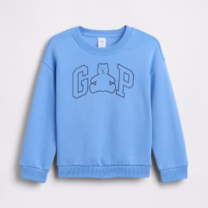 babyGap Brannan Bear Logo Sweatshirt-Rain Blue