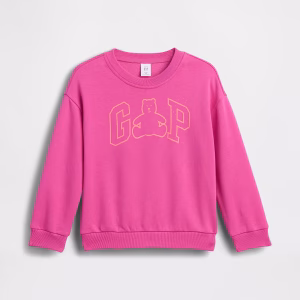 babyGap Brannan Bear Logo Sweatshirt-Standout Pink