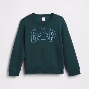 babyGap Brannan Bear Logo Sweatshirt-Tropic Green