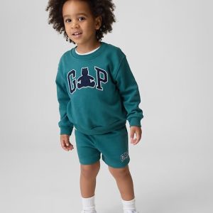 Baby & Toddler VintageSoft Terry Bear Logo Sweat Set-Balsam Green