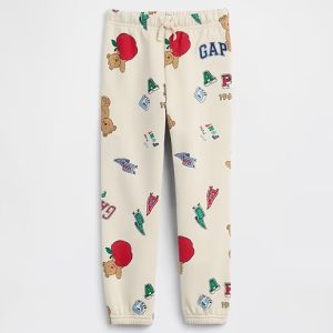 babyGap Relaxed Pull-On Logo Joggers-Tan Chino Back To School