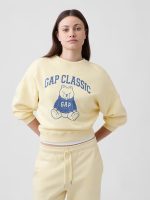 Relaxed Gap Graphic Wedge Crewneck Sweatshirt-Maize