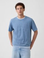 Everyday Soft Boxy Gap Logo T-Shirt-Classic Jasper Blue