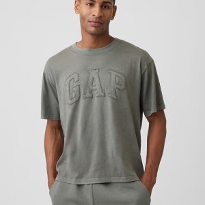 Everyday Soft Boxy Gap Logo T-Shirt-Mesculen Green