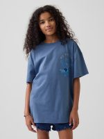 Kids Care Bears Oversized T-Shirt-Bainbridge Blue