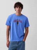 Relaxed Branan Bear Logo T-Shirt-Shirting Blue