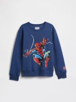GapKids Marvel Spider-Man Relaxed Graphic Sweatshirt-Blue Track