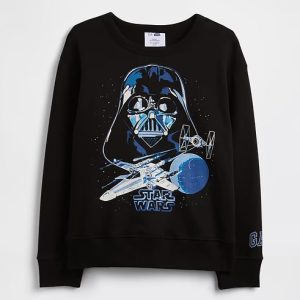 GapKids Star Wars™ Relaxed Crewneck Sweatshirt-Black