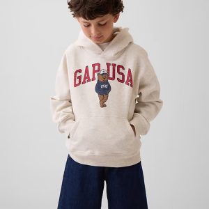 Kids VintageSoft Relaxed Brannan Bear Logo Hoodie-Brannan Fleece