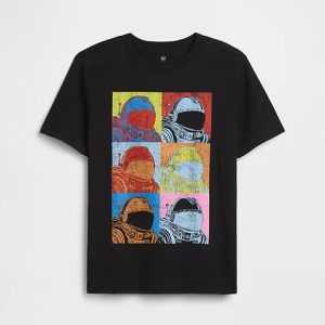 Kids Graphic T-Shirt-Black