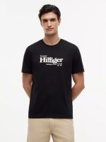 Nautical Hilfiger Logo T-Shirt-Black