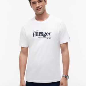 Nautical Hilfiger Logo T-Shirt-White