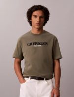 Bold CKNY Logo Graphic Tee-Dusty Olive