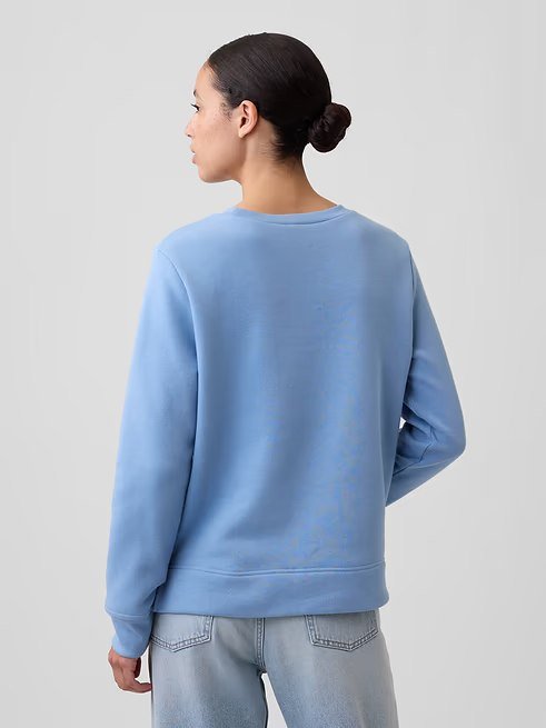 Relaxed Gap Logo Sweatshirt-Blue Suede - Image 2