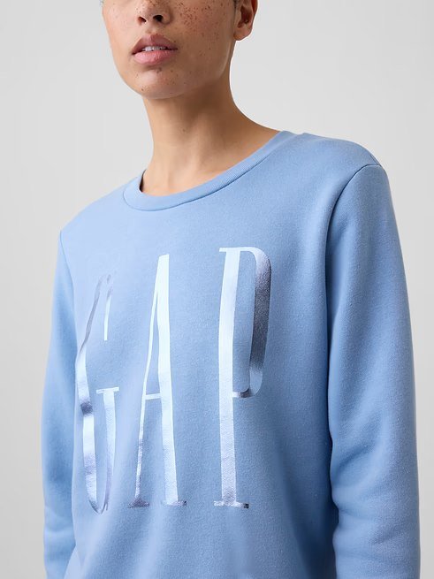 Relaxed Gap Logo Sweatshirt-Blue Suede - Image 3