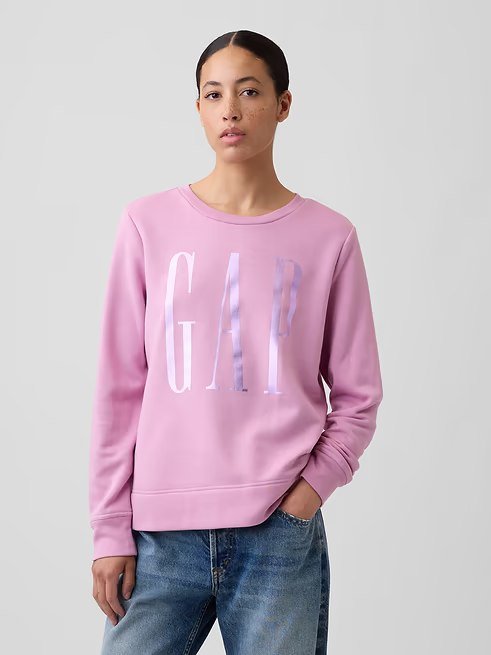 Relaxed Gap Logo Sweatshirt-Perfect Lilac