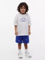 Kids' Nautical Logo T-Shirt & Short Set-White