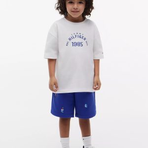 Kids' Nautical Logo T-Shirt & Short Set-White