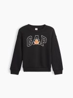 babyGap Relaxed Brannan Bear Logo Sweatshirt-Black Pumpkin
