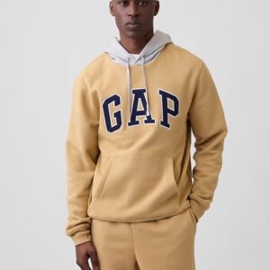 Relaxed Gap Logo Hoodie-Taos Taupe