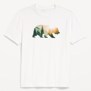 Photo-Graphic T-Shirt-Photo Graphic Bear (White)