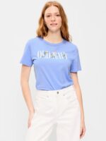 EveryWear Crew-Neck Logo-Graphic T-Shirt-Flax Flower