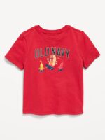 Short-Sleeve Graphic T-Shirt for Toddler Boys-Red