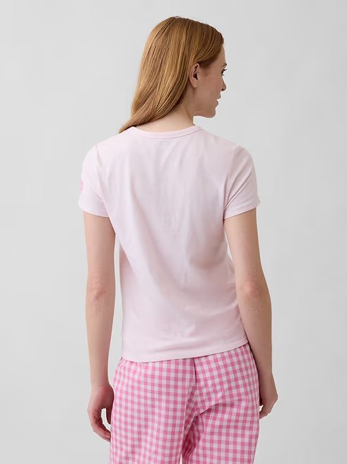 Favorite Graphic T-Shirt-Spring Pink Gingham - Image 2