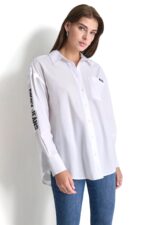 POPLIN BUTTON DOWN-White