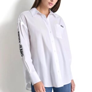 POPLIN BUTTON DOWN-White