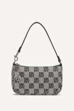 SARAH SHOULDER BAG-Black Logo Black