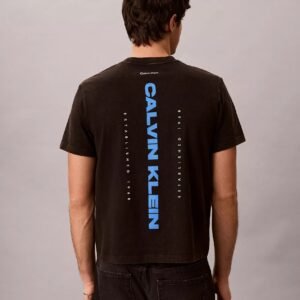 Washed Compact Logo Graphic Classic T-Shirt-Black