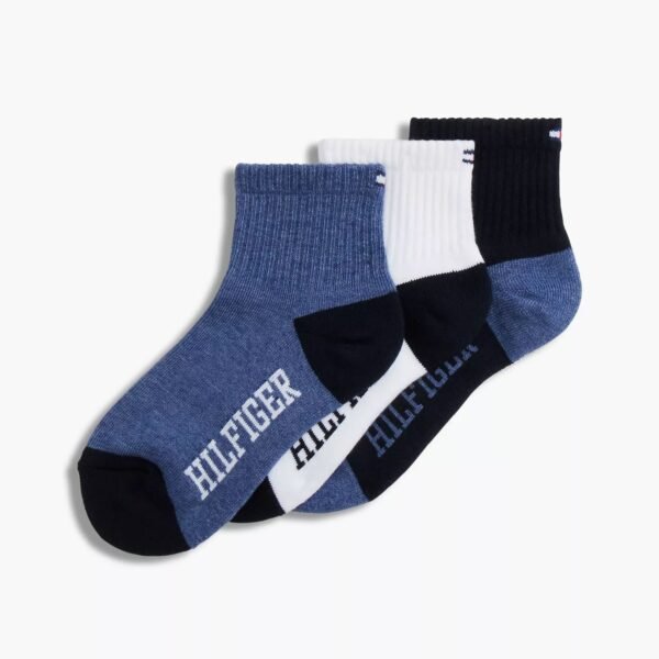 Kids’ Sport Quarter-Top Sock 3-Pack Boys-Navy Blue/ Multi