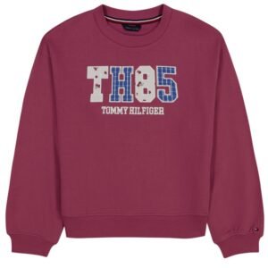 Girls’ 7-16 Th85 Print Sweatshirt-Berry Blast