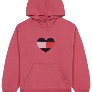 Girls’ 7-16 Fleece Popover Long-Sleeve Hoodie-Berry Blast