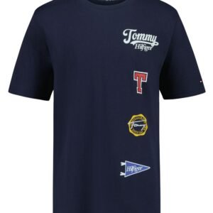 Boys’ 8-20 Collegiate Stack Short-Sleeve T-Shirt-Navy Blazer