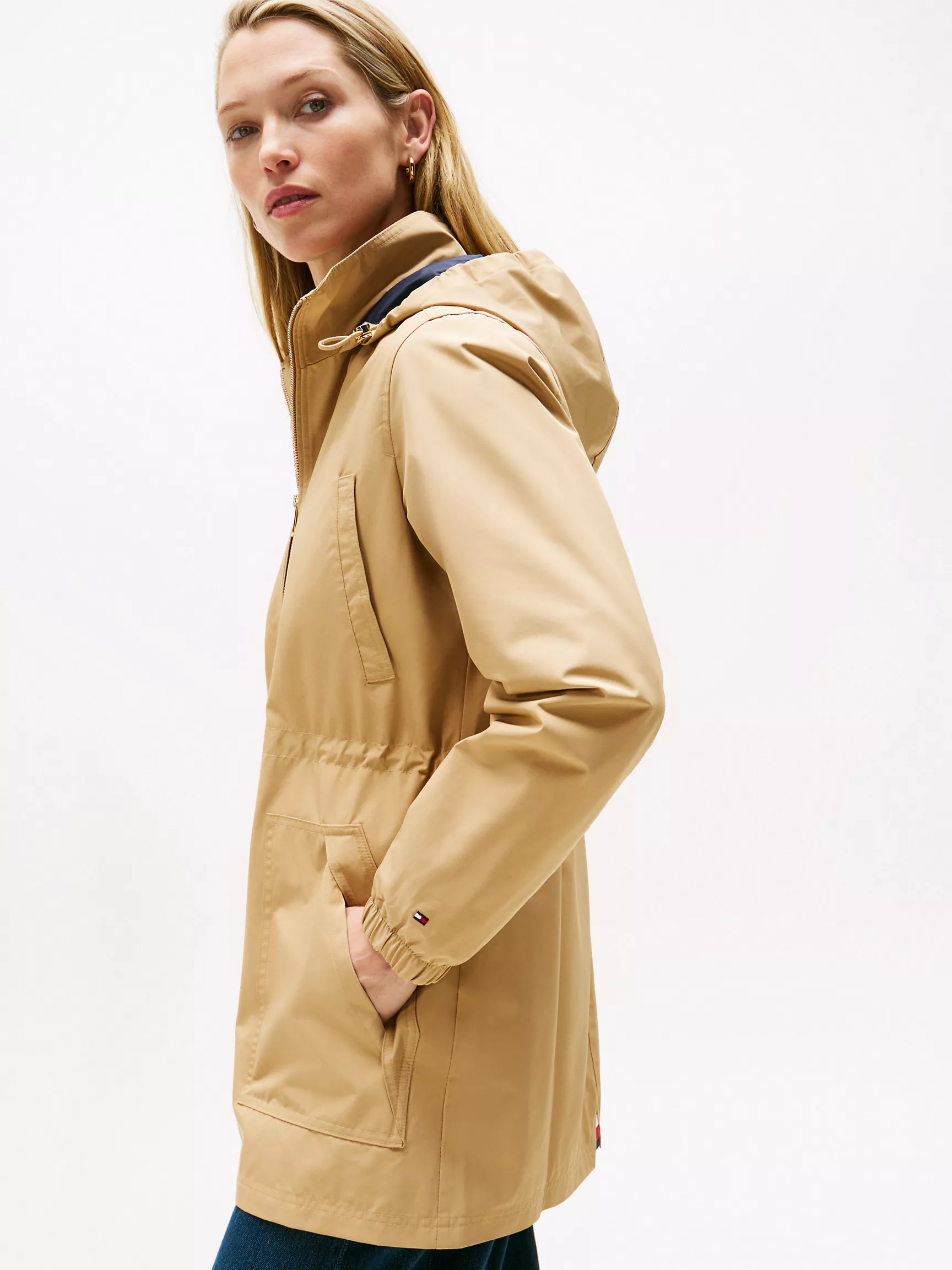 Hooded Storm Jacket-Classic Khaki - Image 3