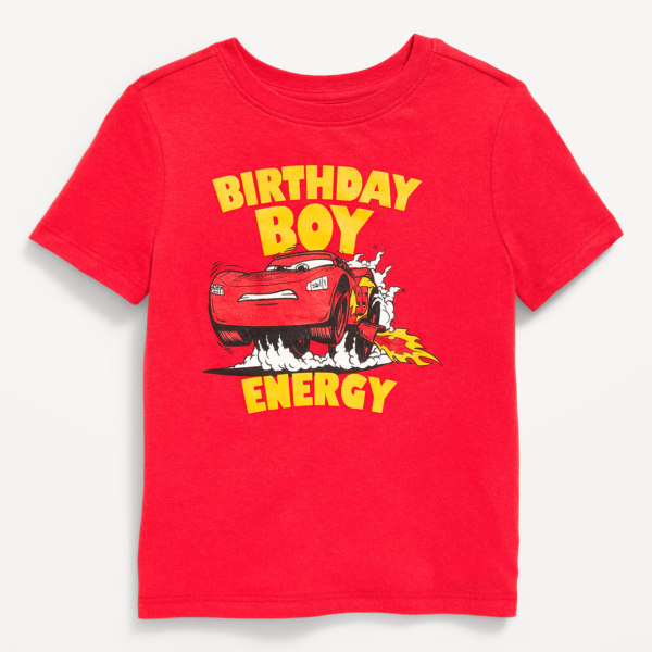 Disney/Pixar© Birthday Graphic T-Shirt for Toddler Boys-Disney Cars
